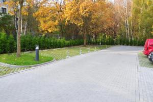 Vonkajšia záhrada v ubytovaní Kołobrzeg, Aqua Sol Polanki Park, Strand 300 m, Schwimmbad, Fitness, Parkplatz, Terasse