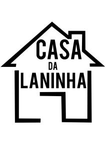 a silhouette of a house with the words casa da laninian at Casa da Laninha in Fernando de Noronha