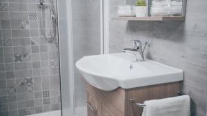 A bathroom at Cortile Oliva