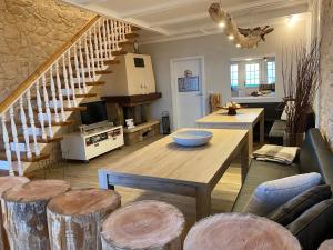 Χώρος καθιστικού στο Ferienhaus An der Steilkuste