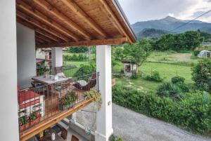 a view from the balcony of a house at Bed and Breakfast Ca D'Pandin in Peveragno