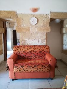 A seating area at Masseria Caracci