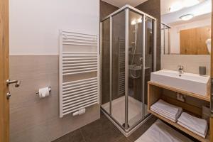 Koupelna v ubytování Appartement Treffpunkt