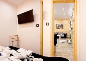 Kuchyňa alebo kuchynka v ubytovaní ALVARE Apartament - Krynica Zdrój noclegi