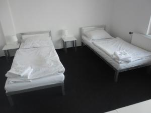 Krevet ili kreveti u jedinici u okviru objekta bike-Hotel Měděnec