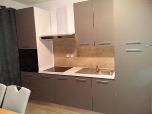 Kuchyň nebo kuchyňský kout v ubytování House apartments Ariamare