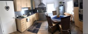Kuchyň nebo kuchyňský kout v ubytování Ferienhaus Hedwig