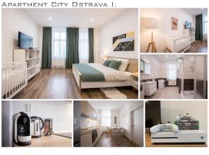 Postel nebo postele na pokoji v ubytování FAMILY Apartment OSTRAVA