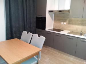 Kuchyň nebo kuchyňský kout v ubytování House apartments Ariamare