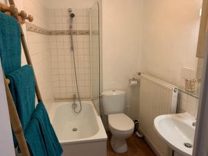 a bathroom with a toilet and a sink and a shower at So Amiens in Amiens