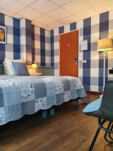 Katil atau katil-katil dalam bilik di City Hotel Meppel