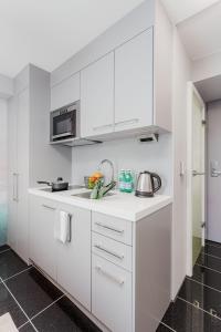 Kuchyň nebo kuchyňský kout v ubytování VISIONAPARTMENTS Lucerne - contactless check-in