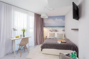 TV a/nebo společenská místnost v ubytování VISIONAPARTMENTS Lucerne - contactless check-in