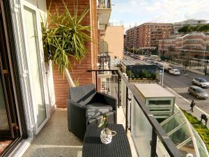 A balcony or terrace at Suite art Pigneto