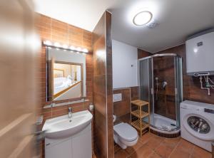 Koupelna v ubytování Residence Terčino Údolí