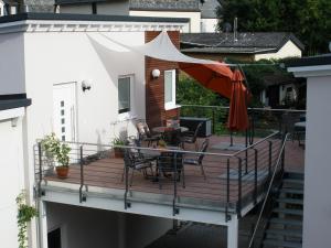 Balkón nebo terasa v ubytování Weingut Markus Busch