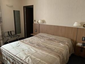 Postel nebo postele na pokoji v ubytování Hôtel du Lion