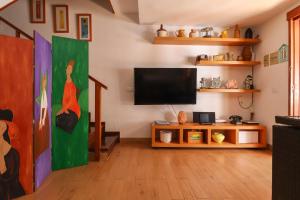A television and/or entertainment centre at Casa Pepa Agaete