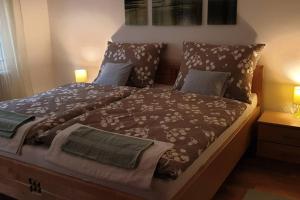 Postel nebo postele na pokoji v ubytování Mia Apartman, Eisenerz