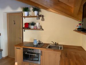 Kuchyň nebo kuchyňský kout v ubytování Chalet Nocciolini
