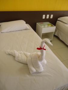 Cama ou camas em um quarto em Hotel Des Basques