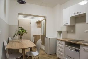 Kuchyň nebo kuchyňský kout v ubytování Jantar Apartmaji