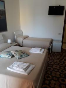 Postel nebo postele na pokoji v ubytování Hotel Rosy