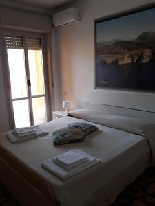 Postel nebo postele na pokoji v ubytování Hotel Rosy