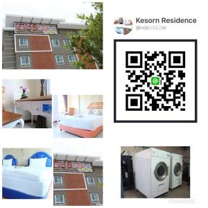 a collage of pictures of a bedroom and a house at Kesorn Boutique Residence at 8 Riew in Chachoengsao