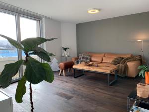 Posezení v ubytování Central & Elegant Room in Biel