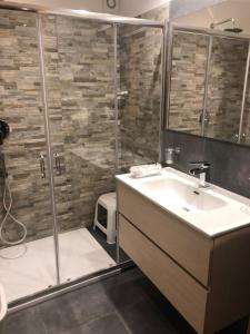 Koupelna v ubytování Hotel Sul Mare Al Gabbiano