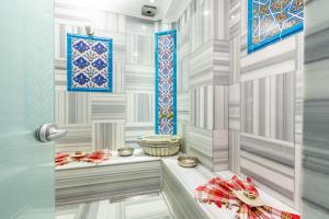 a drawing of a room with a door at Best Point Hotel Sultanahmet,Istanbul in Istanbul