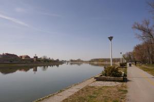 Blick auf einen Fluss in der Nähe der Ferienwohnung