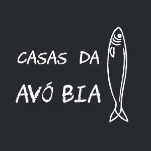 a drawing of a champagne glass with the words casas da avo ela at Casas da Avó Bia in Lagos