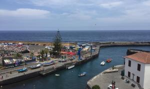 a view of a marina with boats in the water at SUN-SEA in Puerto de la Cruz