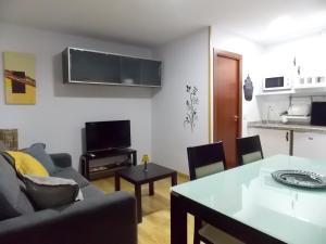 Kuchyň nebo kuchyňský kout v ubytování Apartamentos Capuchinas