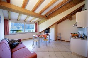 Kuchyň nebo kuchyňský kout v ubytování Hotel Residence Zust