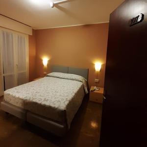 Postel nebo postele na pokoji v ubytování Albergo Centrale
