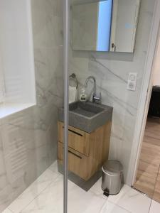 Koupelna v ubytování Le Standing - Au Coeur d'Agen - Self Checkin - Wifi - Netflix - Smart TV - Luqs fr