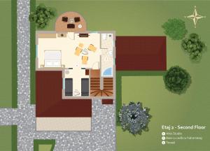 Půdorys ubytování Zaivan Retreat