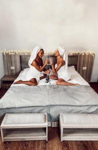 Letto o letti in una camera di Hotel panorama svaneti
