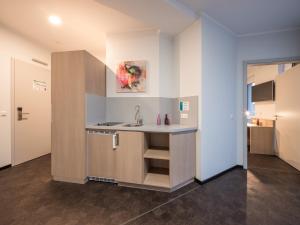 Küche/Küchenzeile in der Unterkunft RS-HOTEL - smart & modern Hotel Apartments