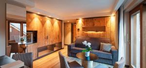 Posezení v ubytování Le Massif Hotel & Lodge Courmayeur The Leading Hotels of the World