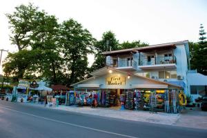 a first mindset store on the side of a street at Haris apartments in Koukounaries