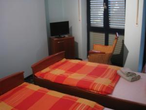 Postel nebo postele na pokoji v ubytování Hotel Restaurant "Waldschänke"