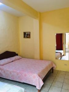 Postel nebo postele na pokoji v ubytování Hotel Casa Esmeralda