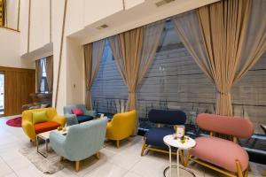 Posezení v ubytování Hotel Sobial Namba Daikokucho