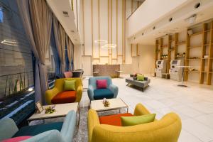 Posezení v ubytování Hotel Sobial Namba Daikokucho