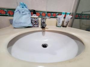 Koupelna v ubytování 歇會兒民宿典藏館