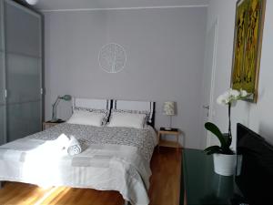 Postel nebo postele na pokoji v ubytování Home Meditamondo